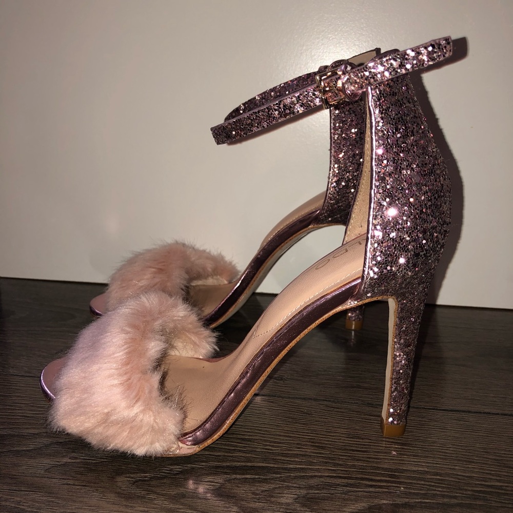 Aldo Pink Glitter Heels